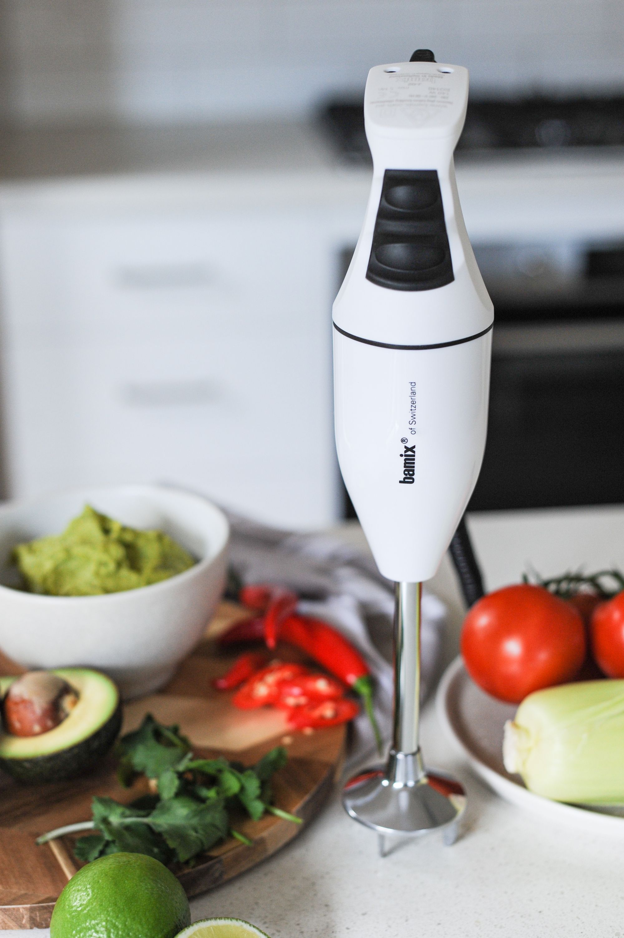 Bamix Classic Immersion Blender 140W White -